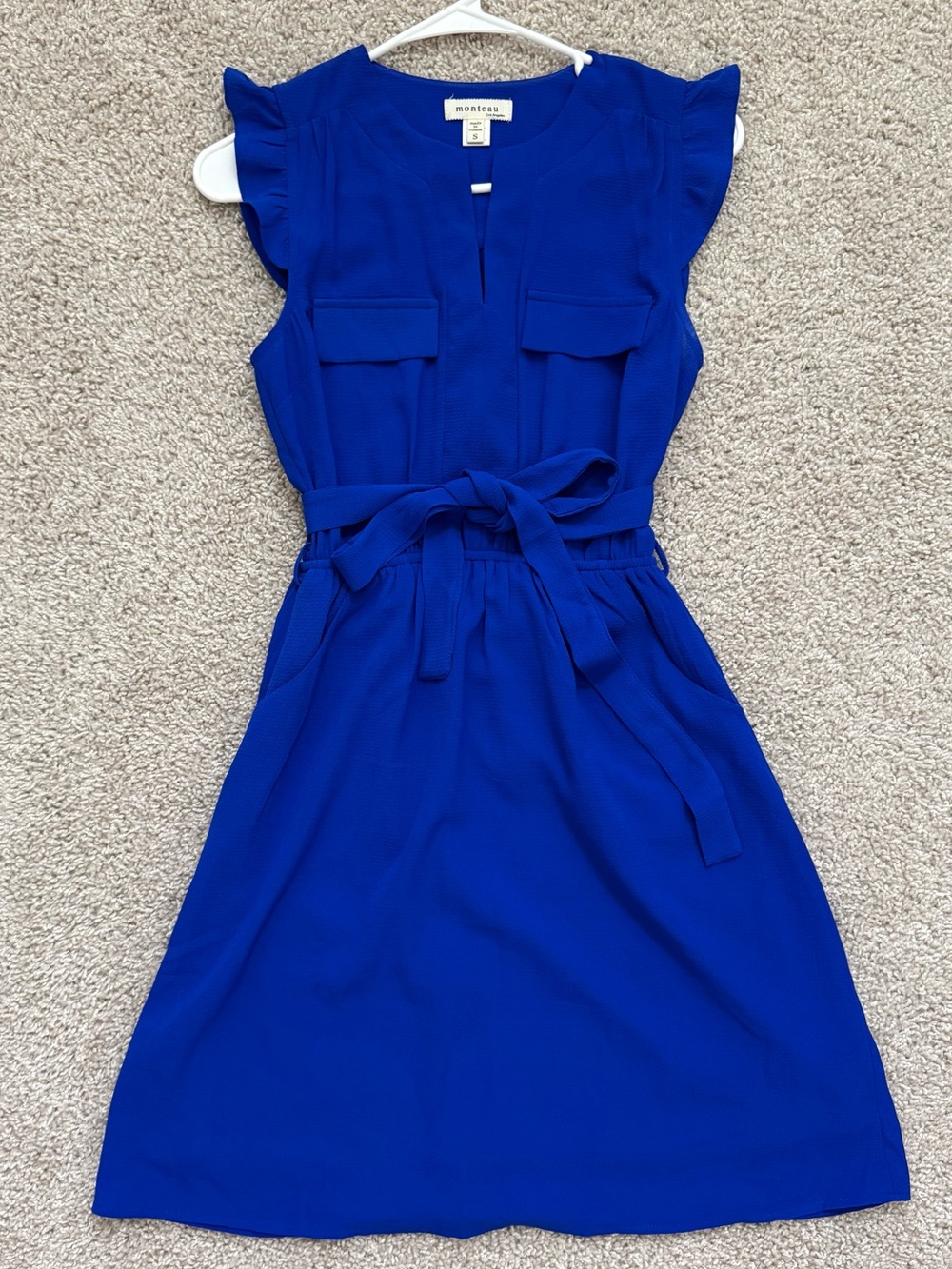 Monteau blue dress